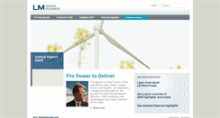 Desktop Screenshot of 2009report.lmwindpower.com
