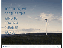 Tablet Screenshot of lmwindpower.com